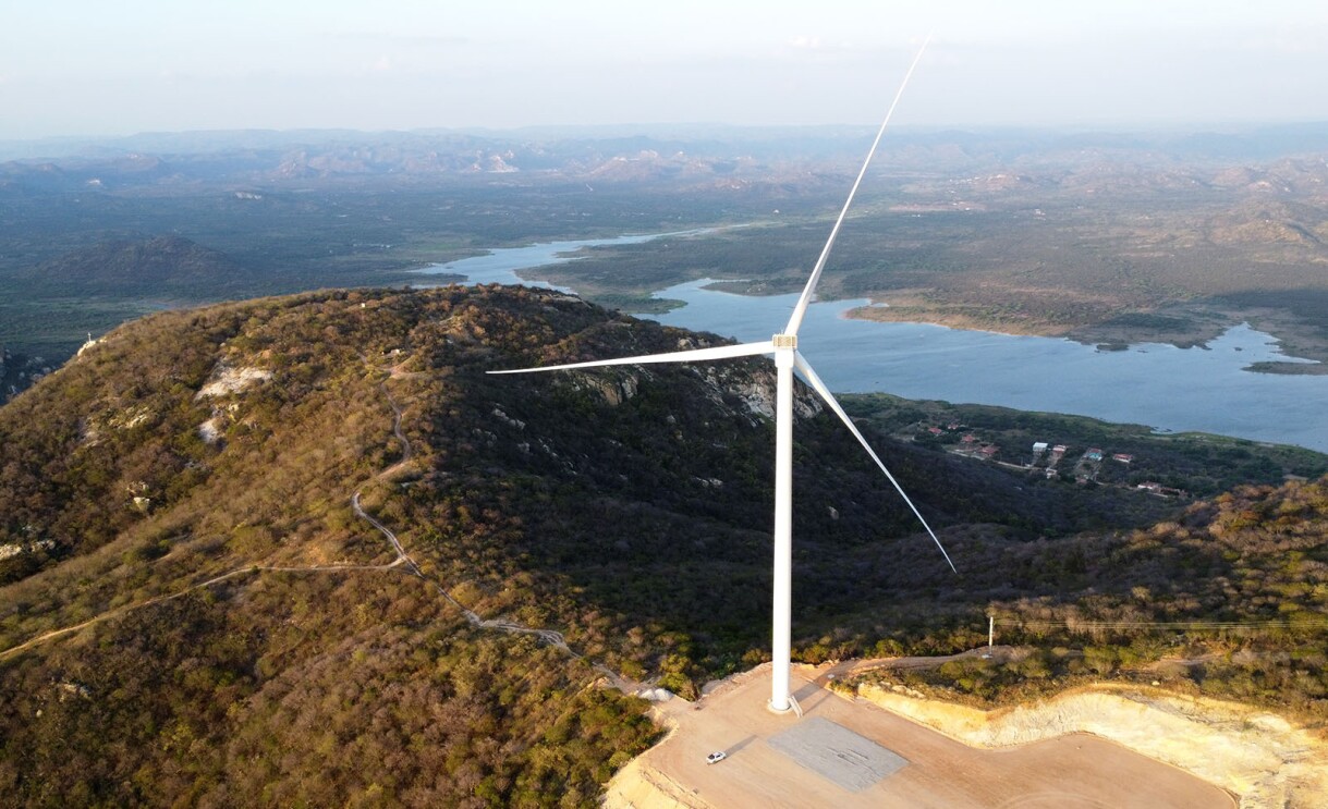 An image of a farm from one of Amazon's renewable energy projects around the world.