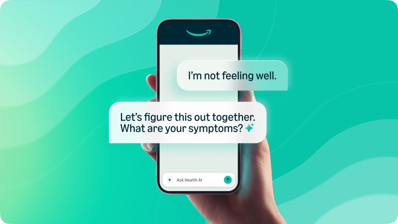Amazon Health AI chatbot asking about user's symptoms