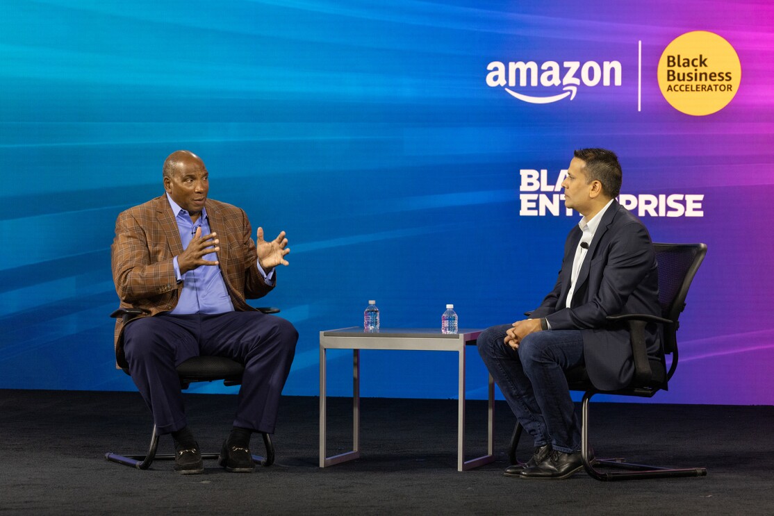 Speaker from Amazon Accelerate 2021 seller conference 