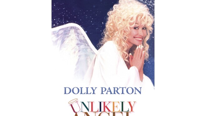 《不可能的天使》的封面是多莉·帕顿,她双手合十,好像在祈祷,同时看着一边,对着镜头微笑。她留着刘海卷发,穿着白色长袍,长着天使的翅膀。