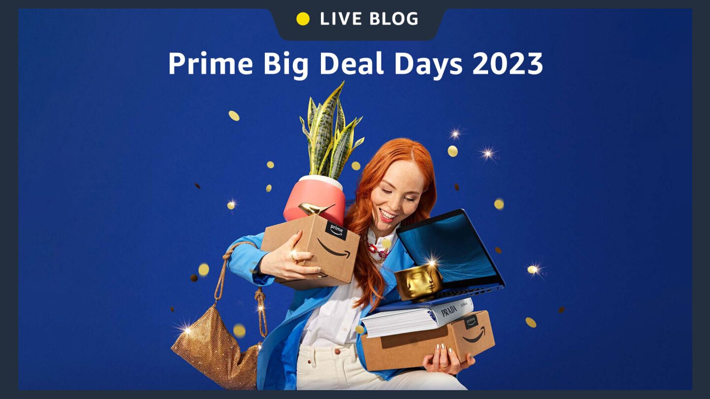 prime big deal days 2023 live blog best deals new hero with text "live blog: Prime Big Deal Days 2023"