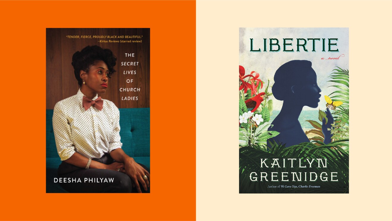 An image with two book covers on it.