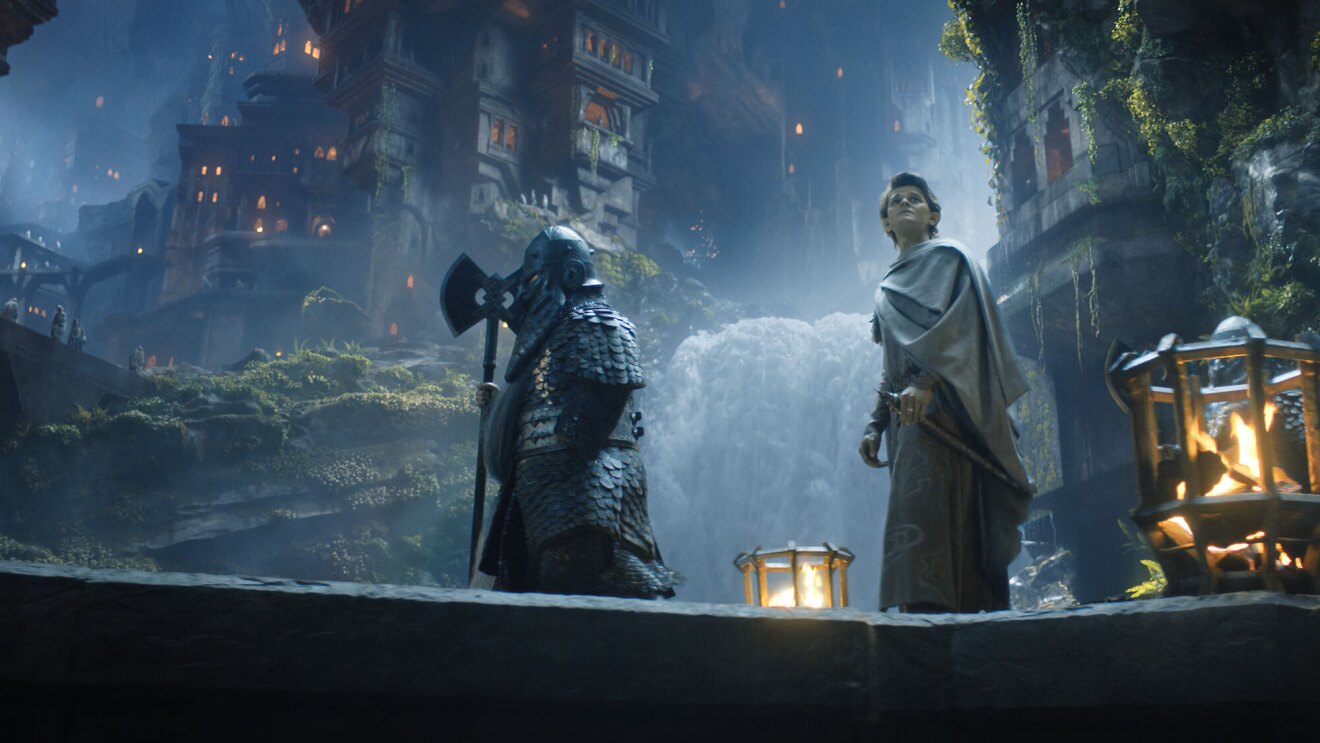 一幅图像的一个场景从《魔戒》:权力的戒指