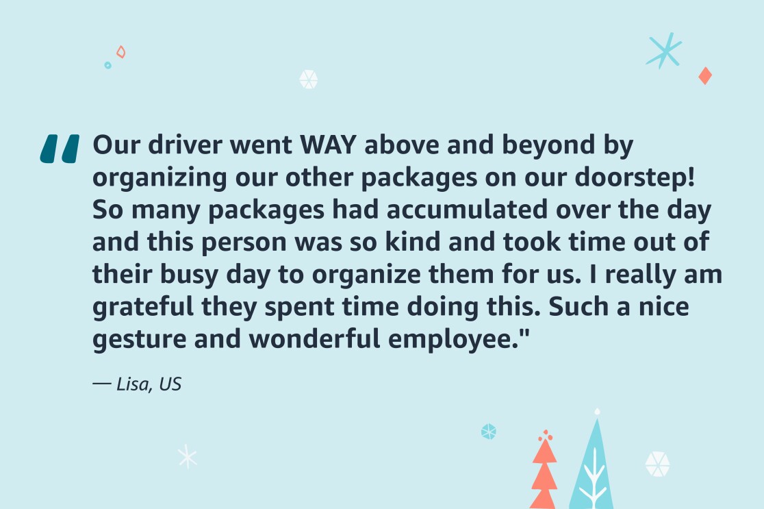 A quote from an Amazon customer.