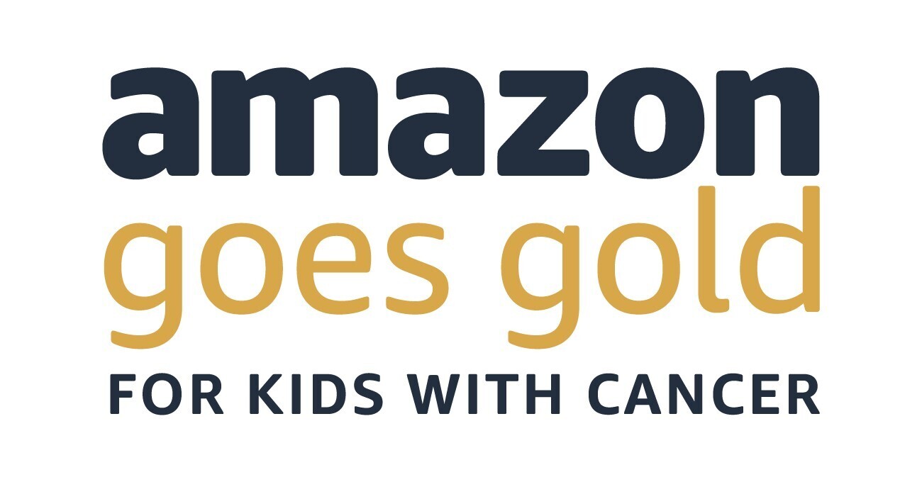 The Amazon Goes Gold For Kids With Cancer logo.