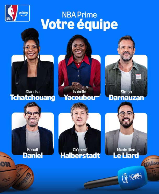 Image promo de la nouvelle saison NBA sur Prime Video 