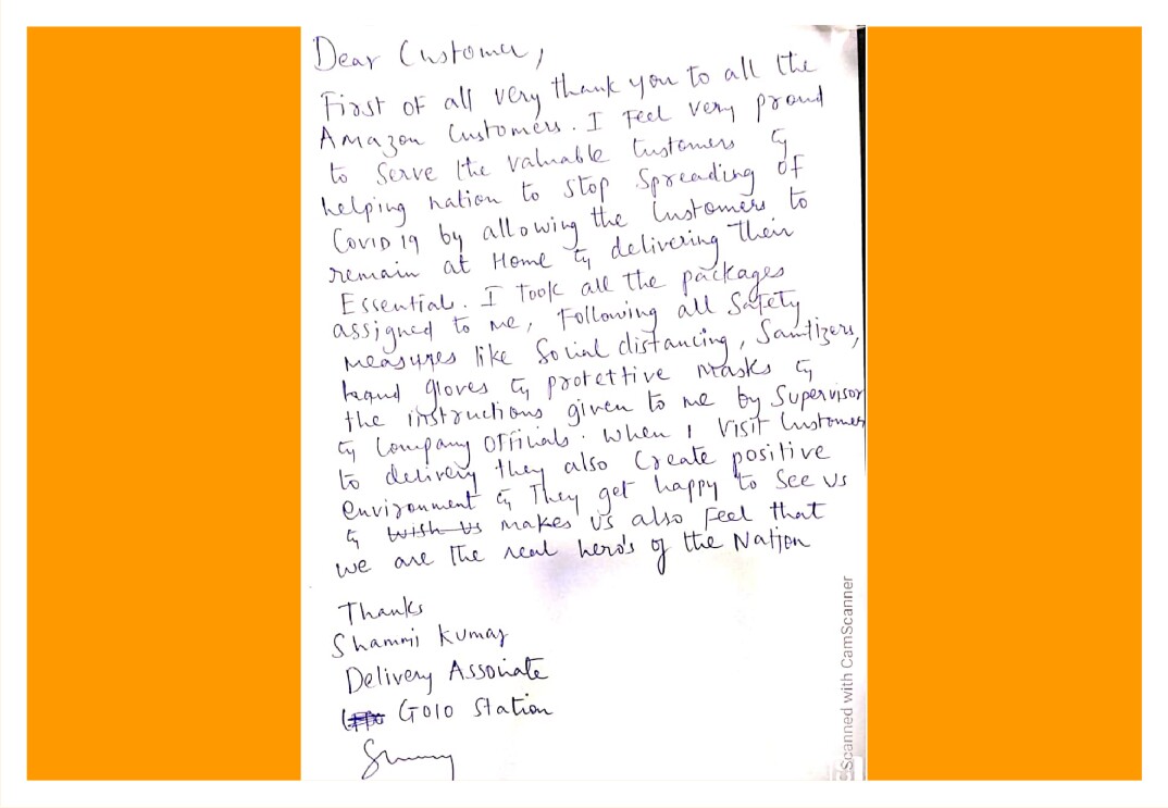 DA Letters Amazon India