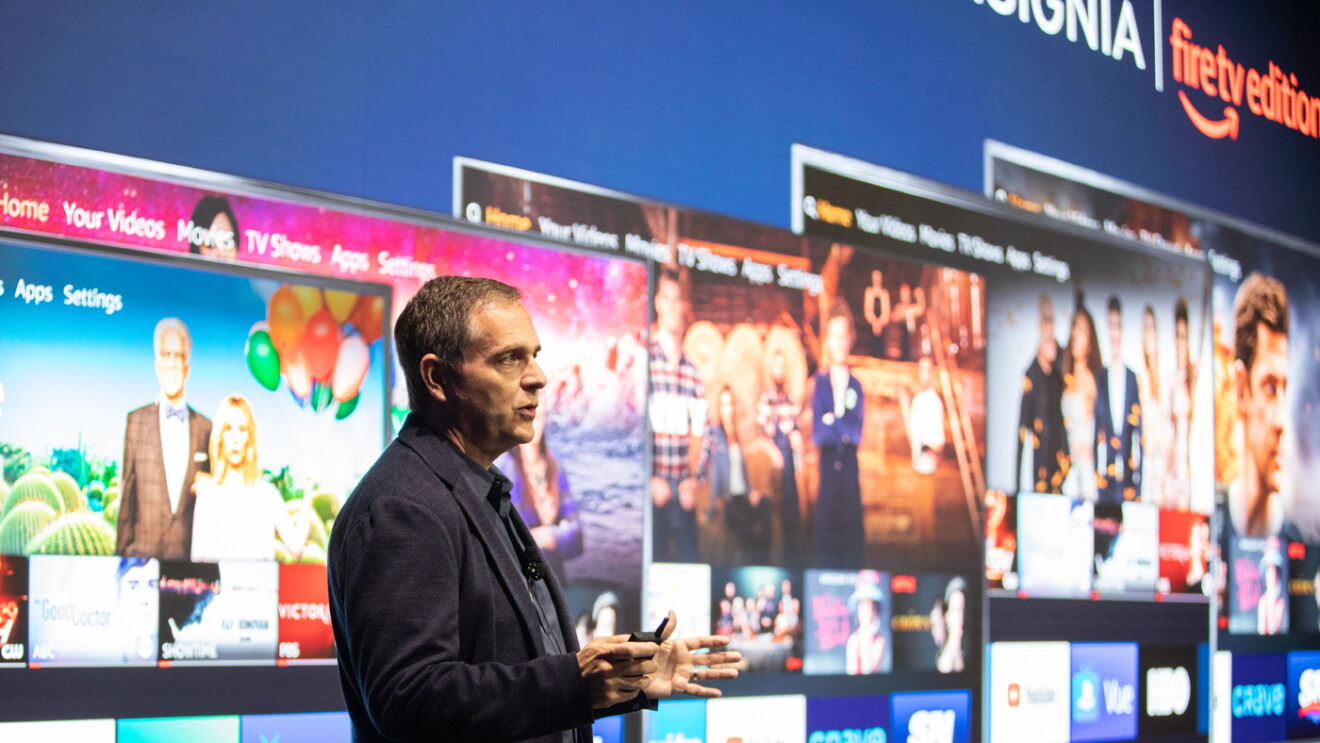 Marc Whitten, Vice President of Fire TV, took the stage in Berlin to introduce more than 20 new Fire TV devices.