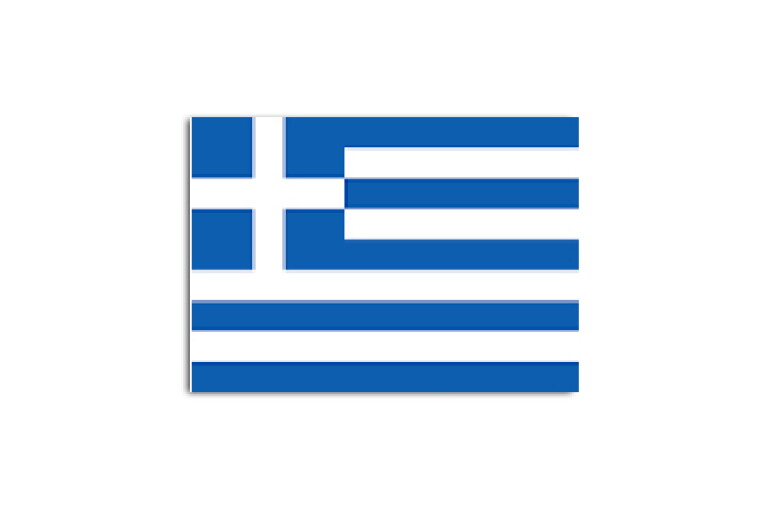 Greece flag map for location