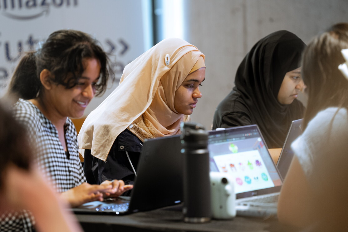 YVIP Event Students on Laptops