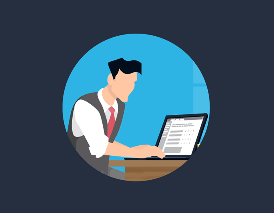 An illustrated image, part of a 4-part series showing how Amazon Transparency works.