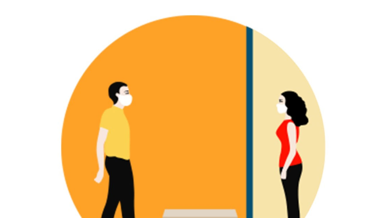 Social distance grpahic Amazon India