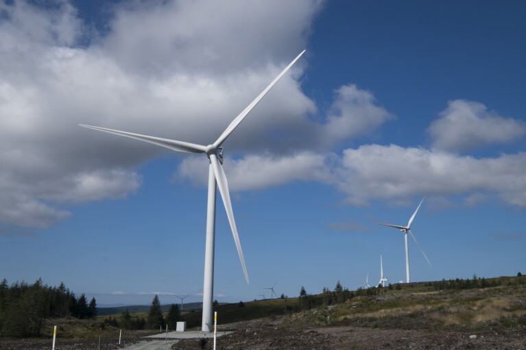 AMazon Scottish wind farm at Kintyre