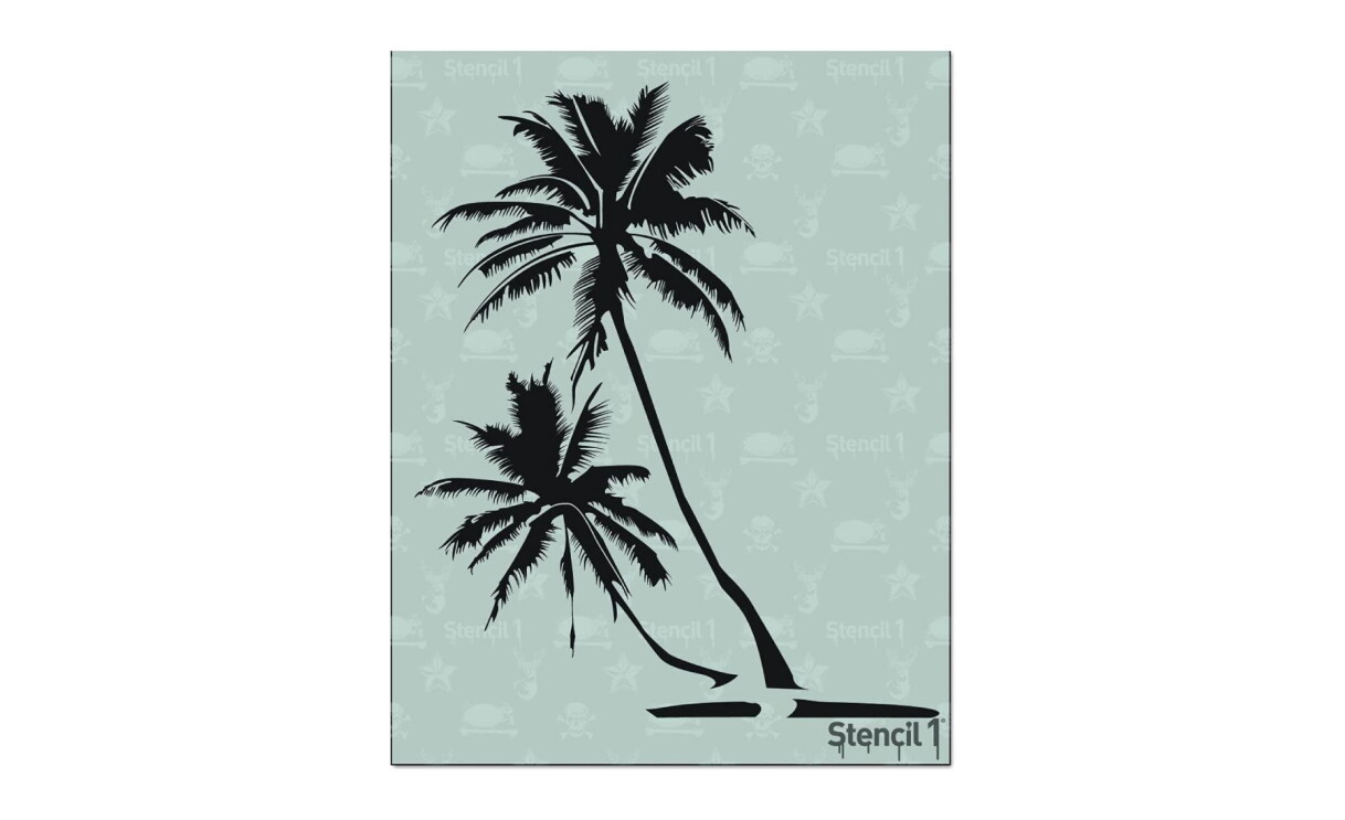 An image of a palm trees stencil made by Stencil1.