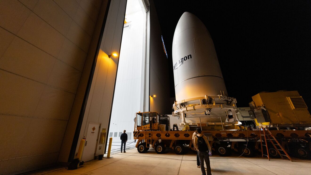 Rocket at Kuiper facility