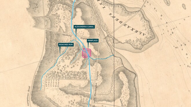 图片显示了阿灵顿新总部大楼的规划,以及它将如何与自然景观相似。