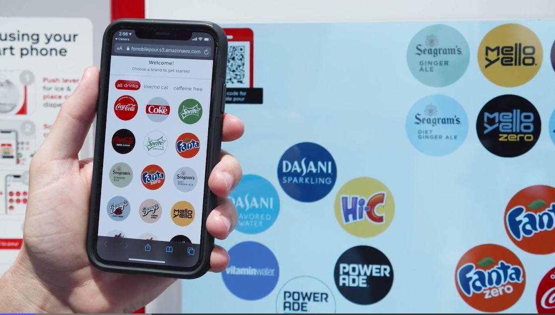 Coca-Cola Freestyle touchless experience built on AWS