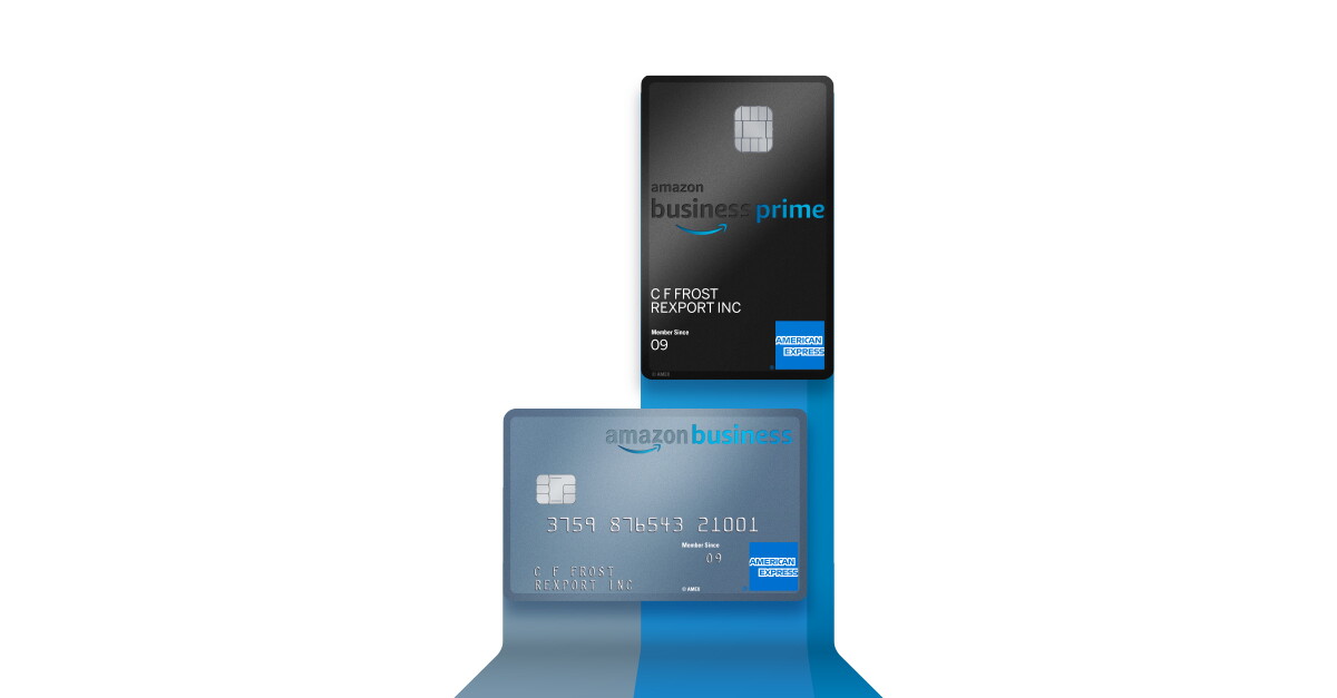 black and silver Amex cards for Amazon business