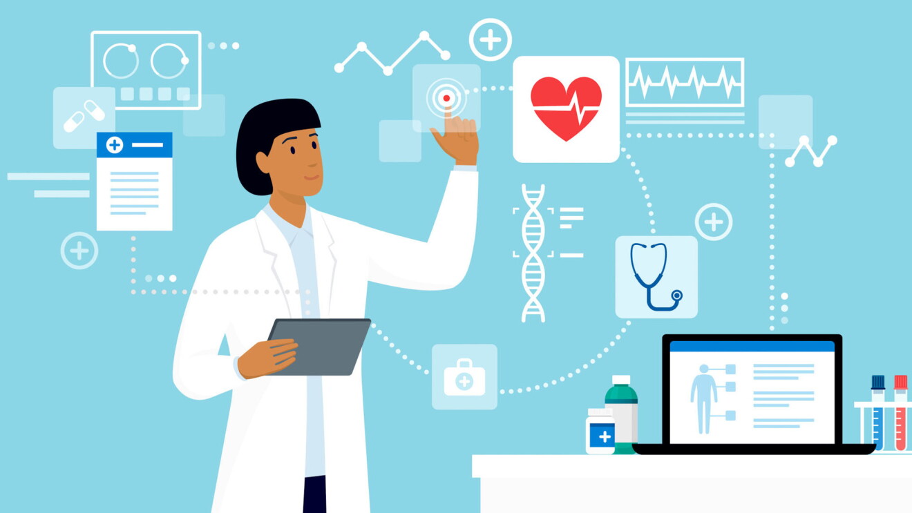 An illustration of a healthcare worker.