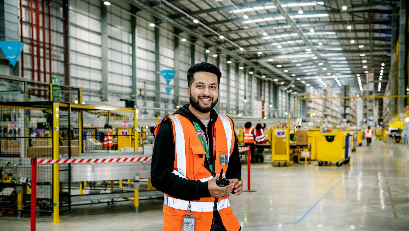 Sohil Ambelal Patel at a fulfilment centre