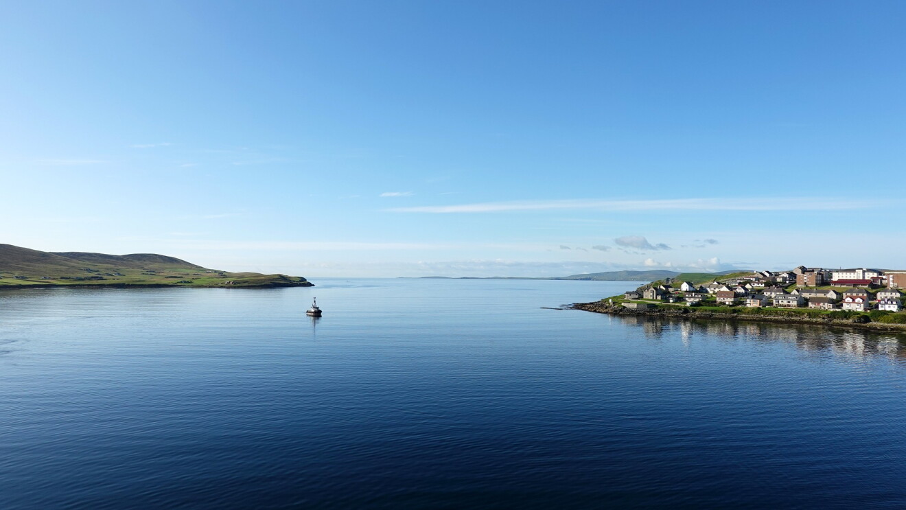 Scenery of the Shetland Islands 
