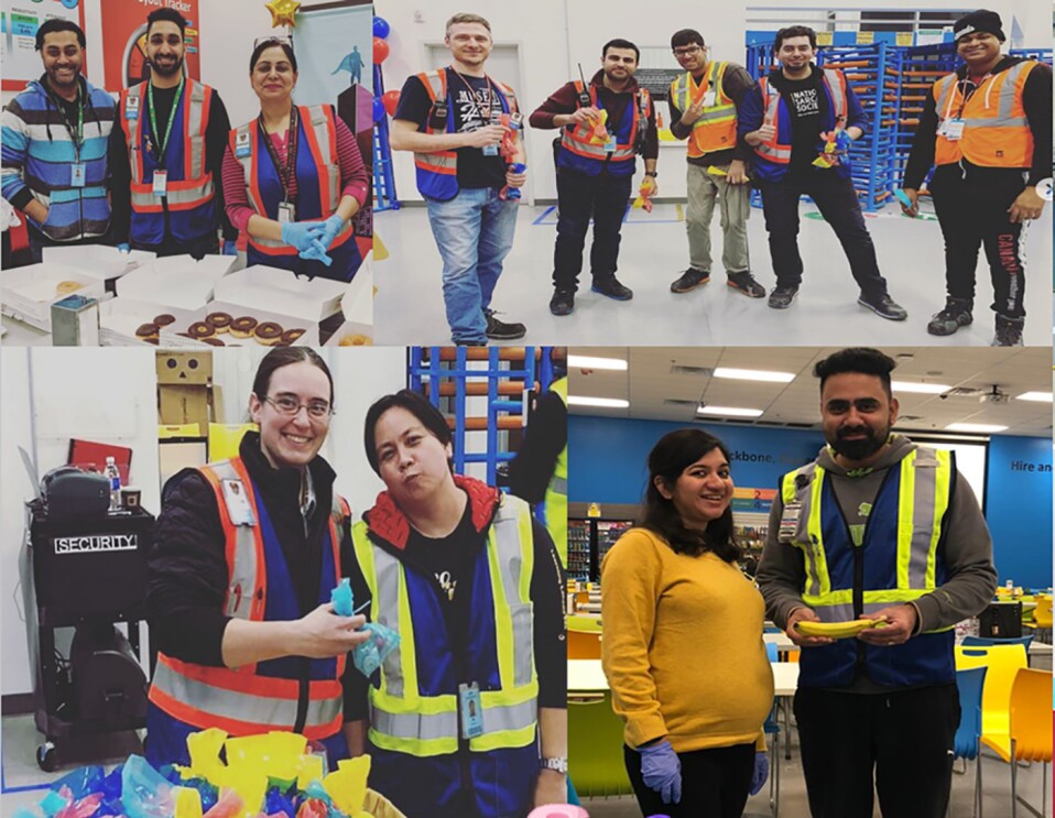 Amazon associates celebrating the start of Peak