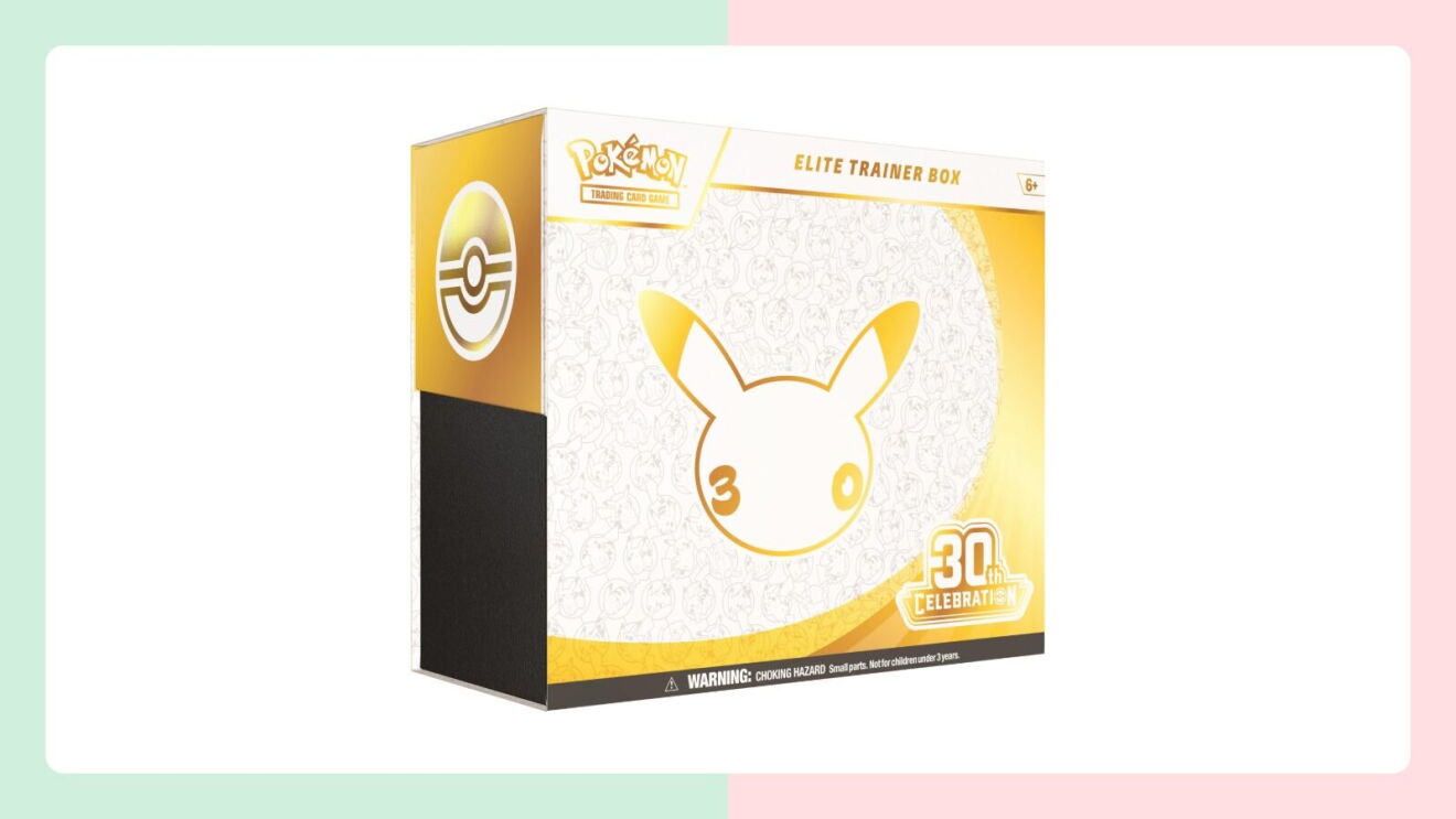 Pokémon Trading Card Game Elite Trainer Box featuring 30th Celebration Pikachu design