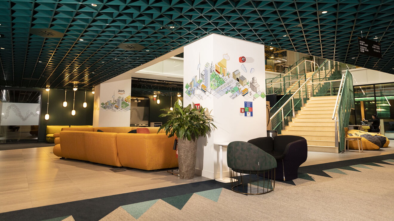 View inside of the Amazon office, Dublin, Ireland