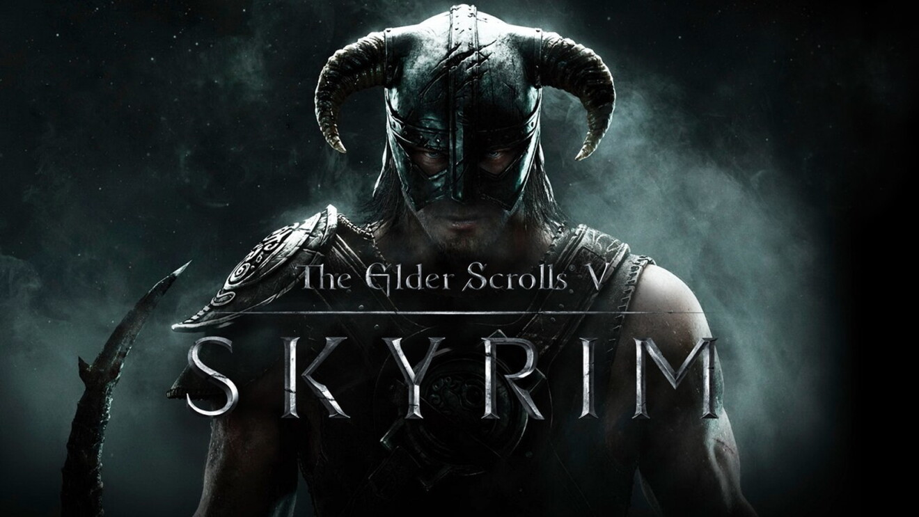 Elder Scrolls Title page with warrior