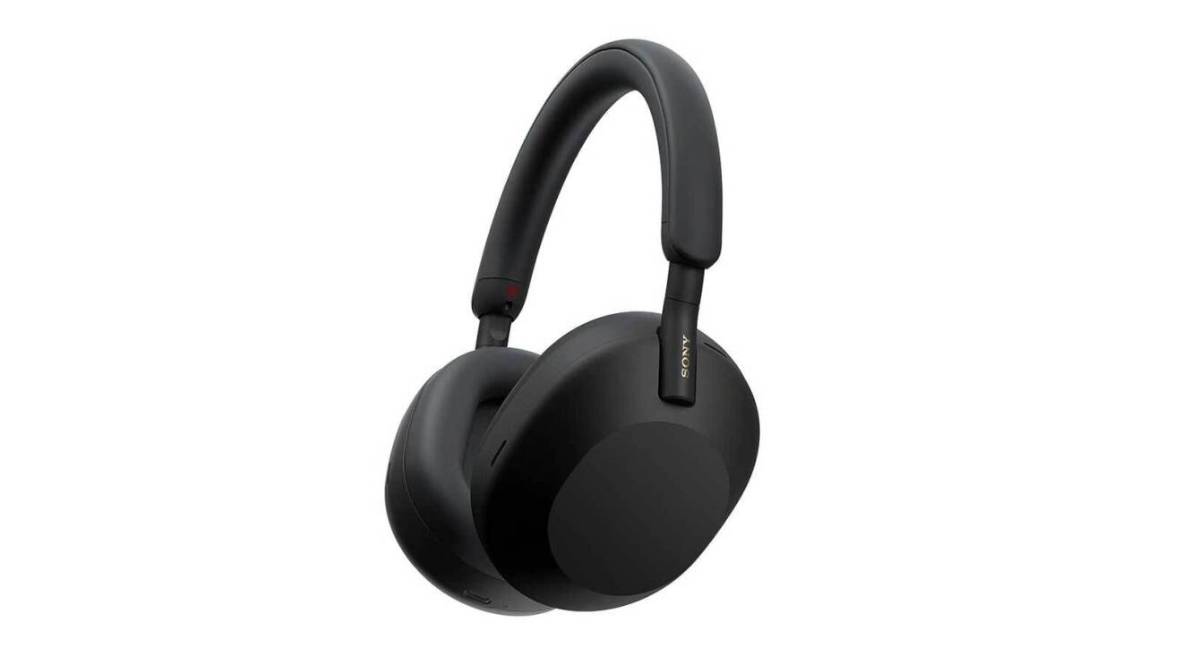 An image of black, over-the-ear headphones from Sony.