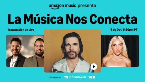 Cartel: La transmisión global en vivo de "La música nos conecta"