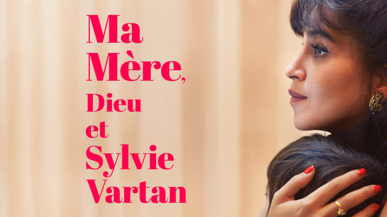Profil d'une femme à côté du texte 'Ma Mère, Dieu et Sylvie Vartan'