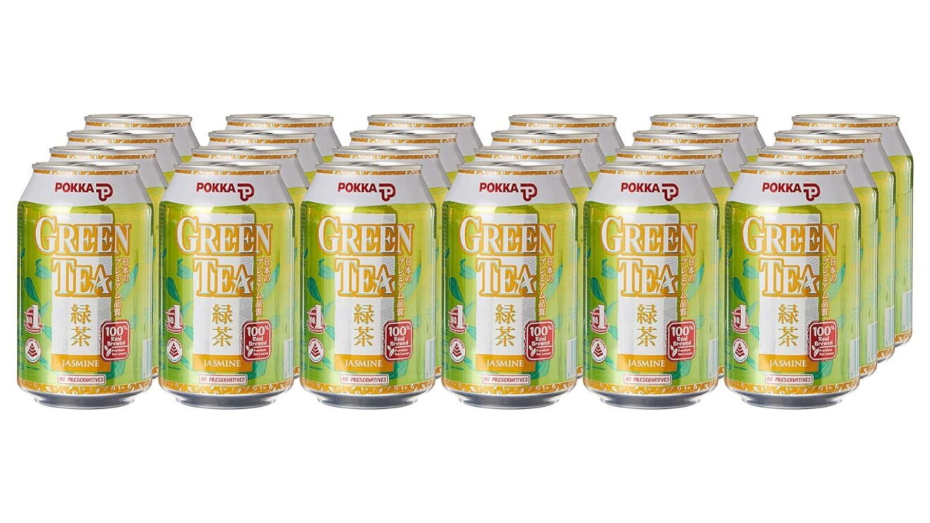 A carton of Pokka Green Tea.