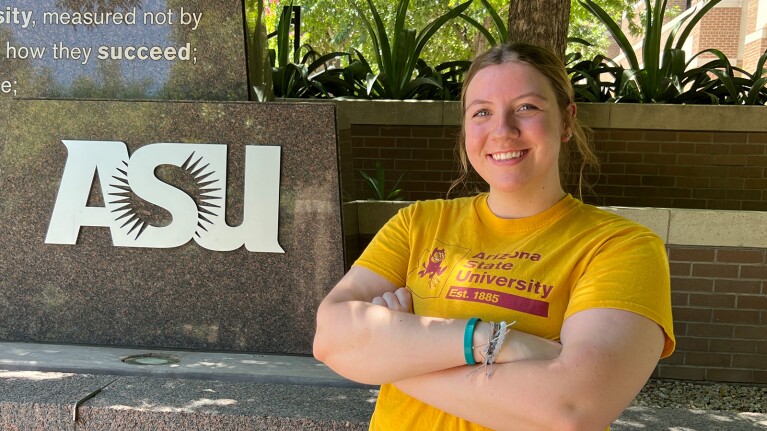 Image of Haileigh, a student at ASU and Amazon employee.