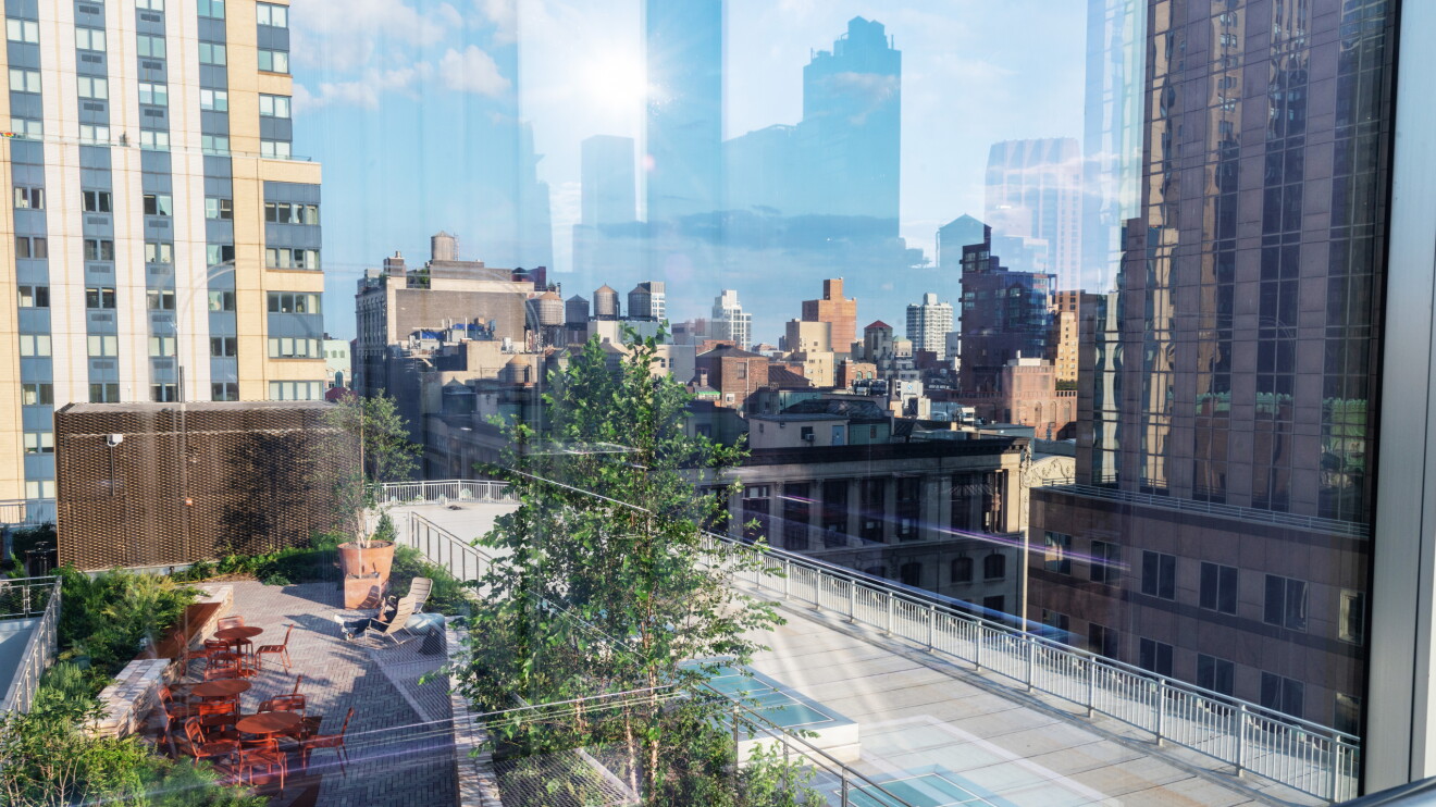 interior and exterior images from the new jfk27 office building hank in midtown manhattan