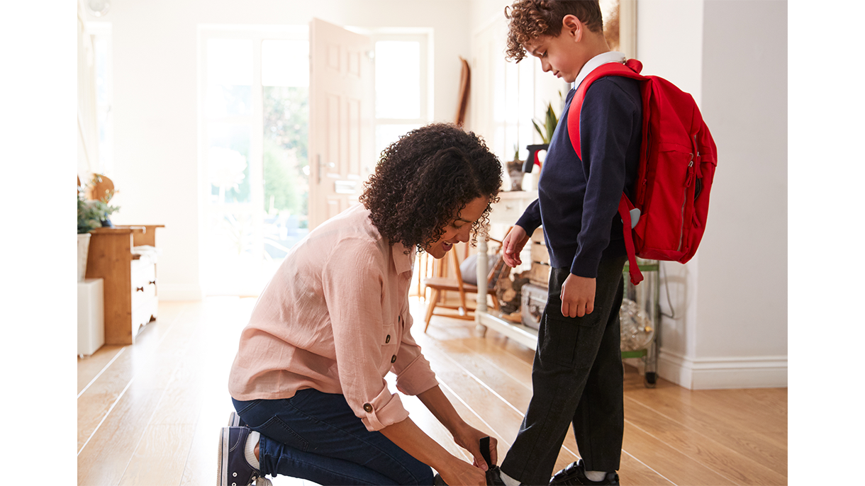 Customer using a product that helps them stay connected with loved ones 