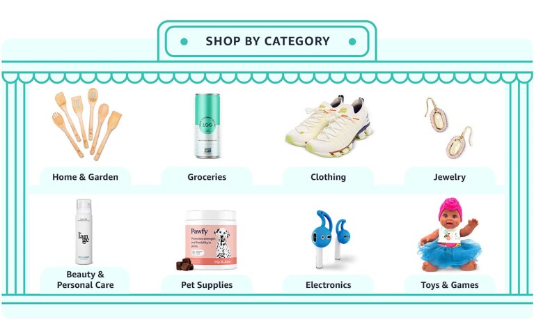 An image showing ways to support small businesses in Amazon’s store.