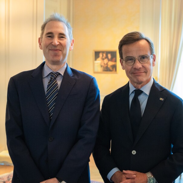 Amazon CEO Andy Jassy met with Prime Minister Kristersson