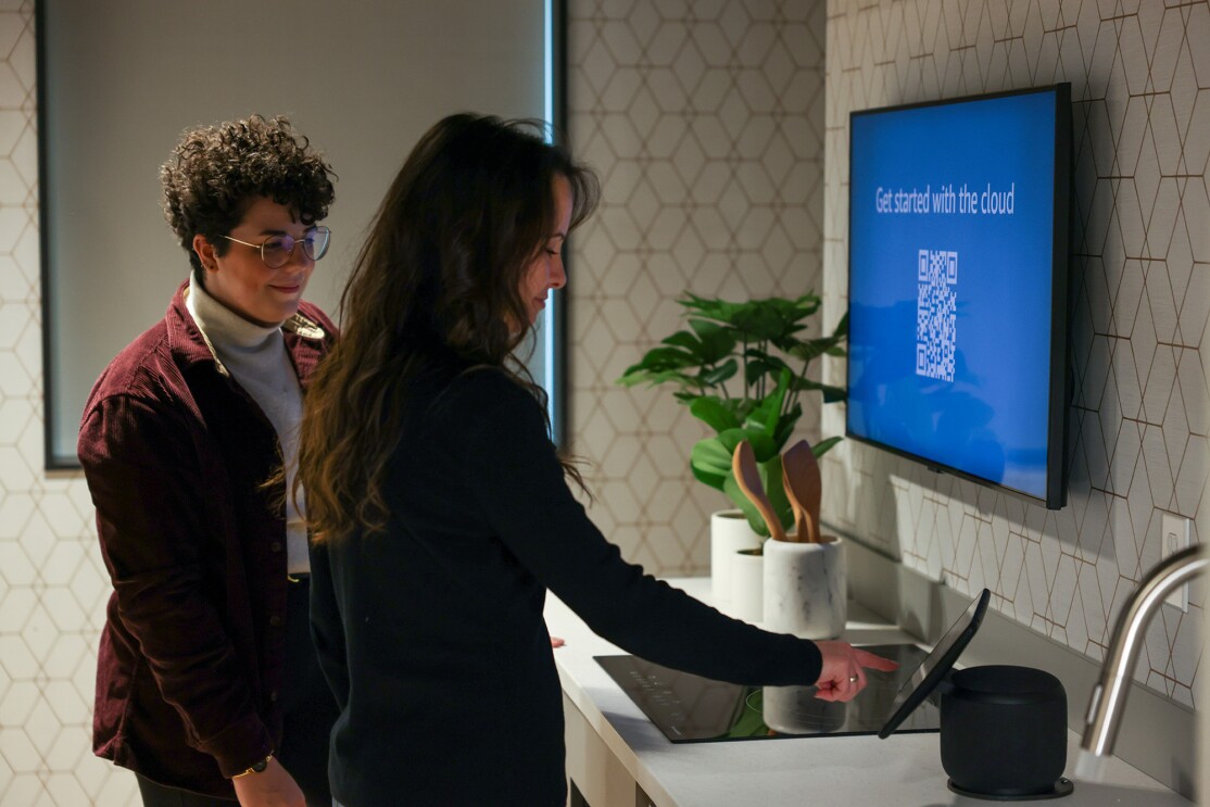 People exploring and learning at the new AWS Learning Center in Seattle, Washington