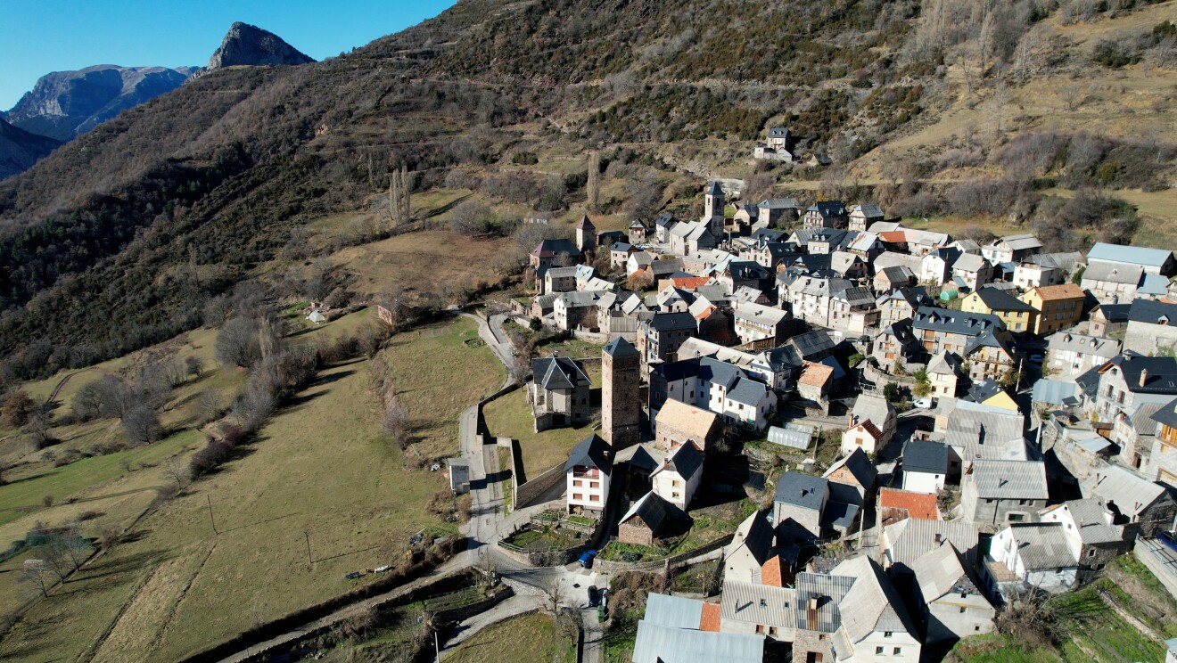 Andreu Carulla en Gistaín preparando el proyecto Diseñando la repoblación.