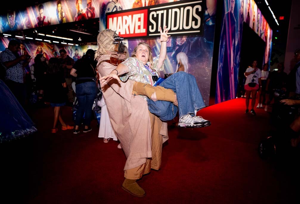 An image from the D23 fan expo show floor