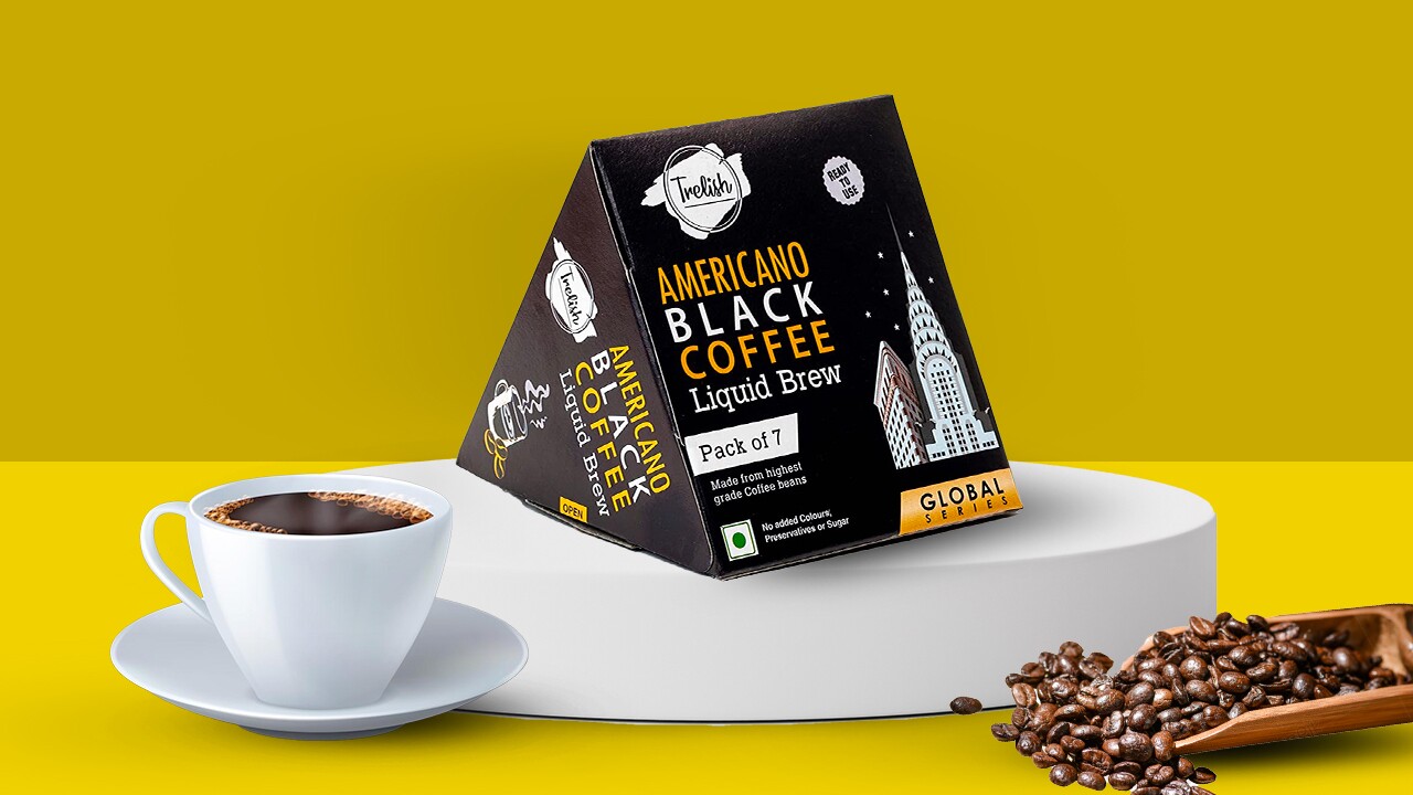 Trelish Americano Black Coffee Liquid Brew