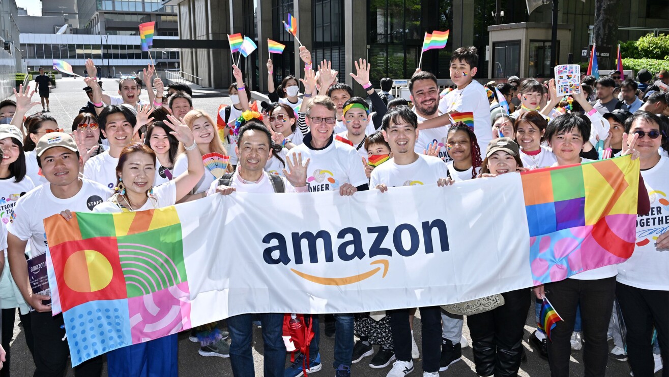 誰もが自分らしく働ける社会実現のために――Amazonが「東京レインボープライド2023」に参加