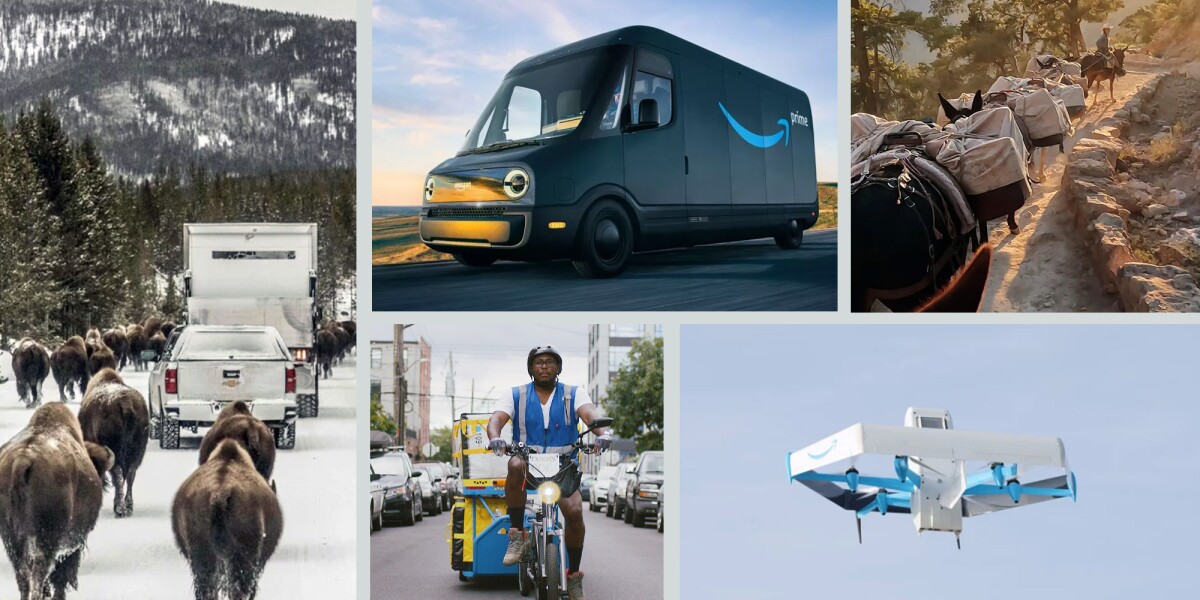 Photos: Surprising ways Amazon delivers packages, from e-bikes to mules