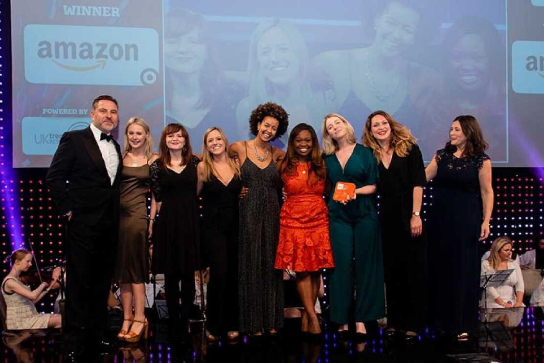 Amazon Student Programs Team accepting their award