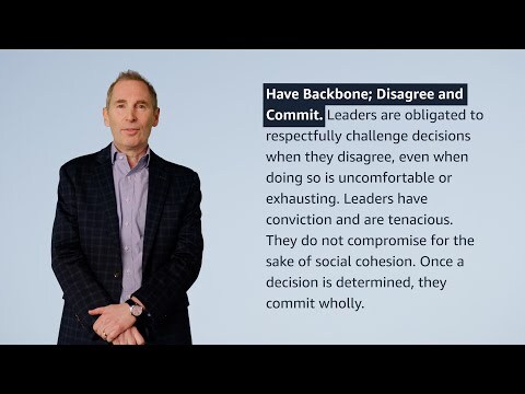 "Have Backbone; Disagree and Commit" Leadership Principle Explained by Amazon CEO Andy Jassy