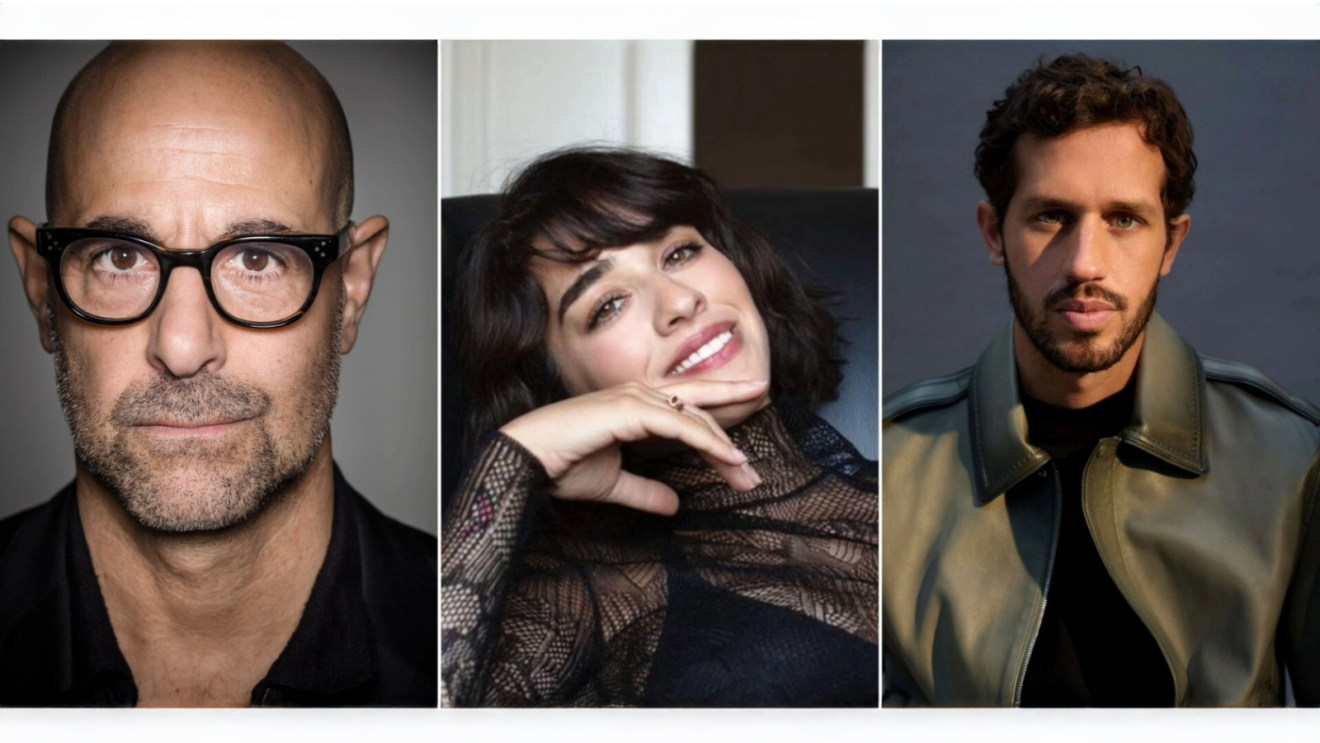 Stanley Tucci, Simona Tabasco, and Victor Belmondo