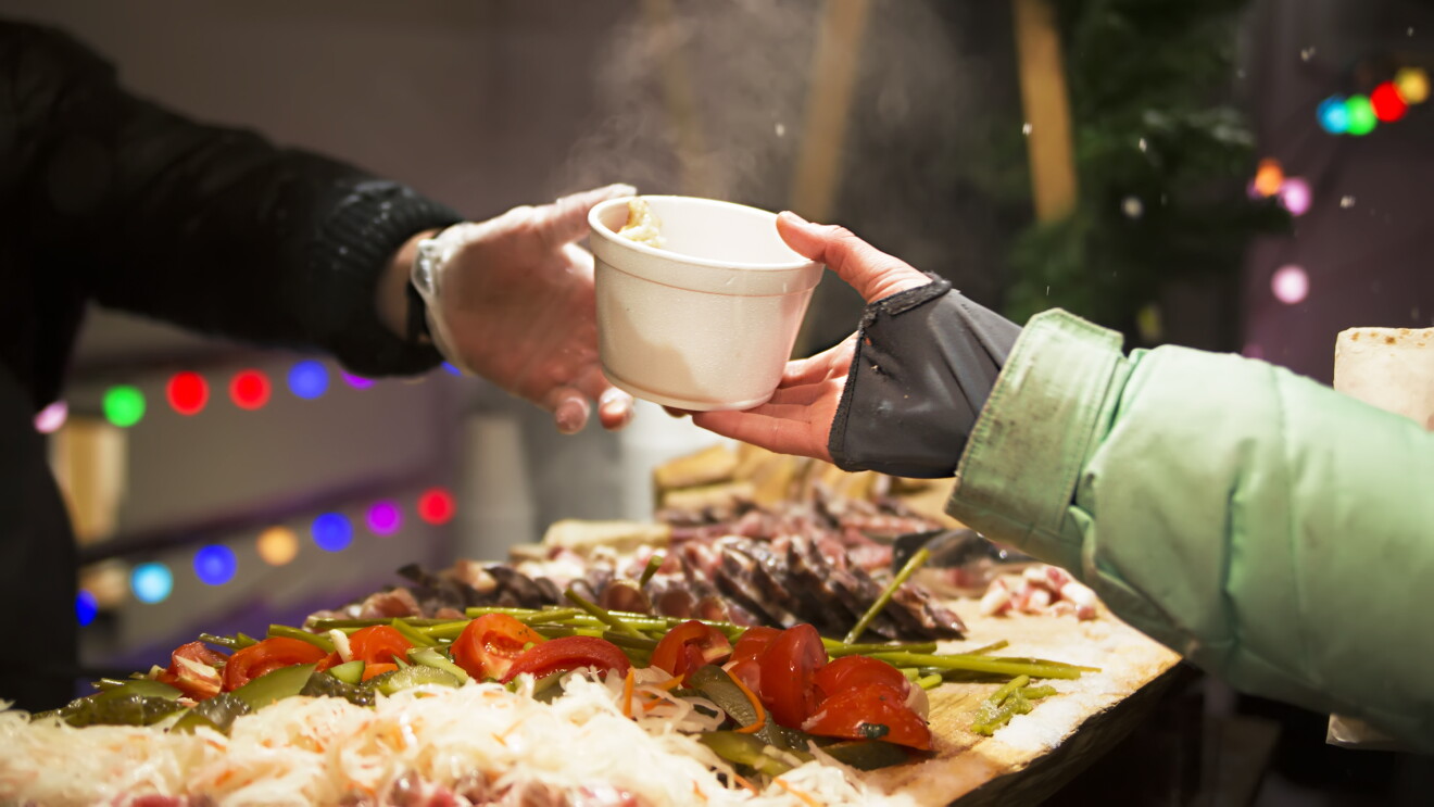 Cooking food on the street