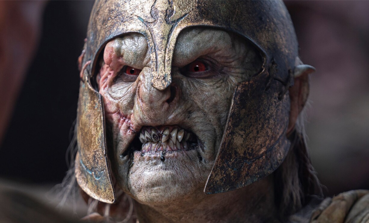 Still image of an Orc character from the new The Lord of the Rings: The Rings of Power series from Prime Video