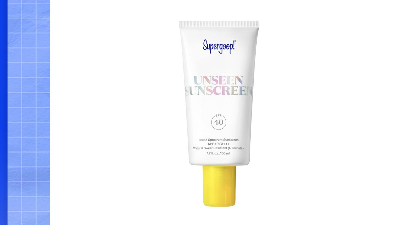 Image of supergoop sunscreen bottle.